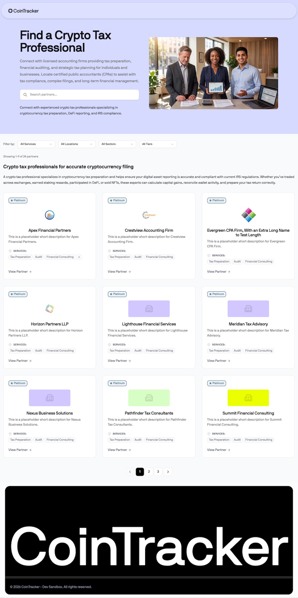 web site screenshot